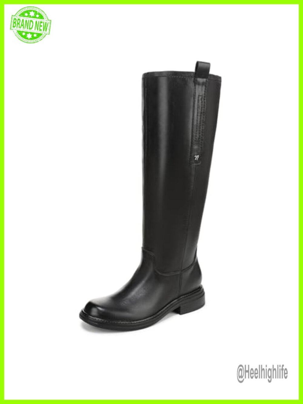 Narrow Calf Knee High Boots Leather Block Heel Comfort